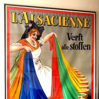 French Poster by Dorfi L’ Alsacienne Verft alle stoffen Stone Litho  1.jpg