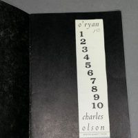 O' Ryan 12345678910 by Charles Olson 1965 White Rabbit Press 1st edition 3.jpg