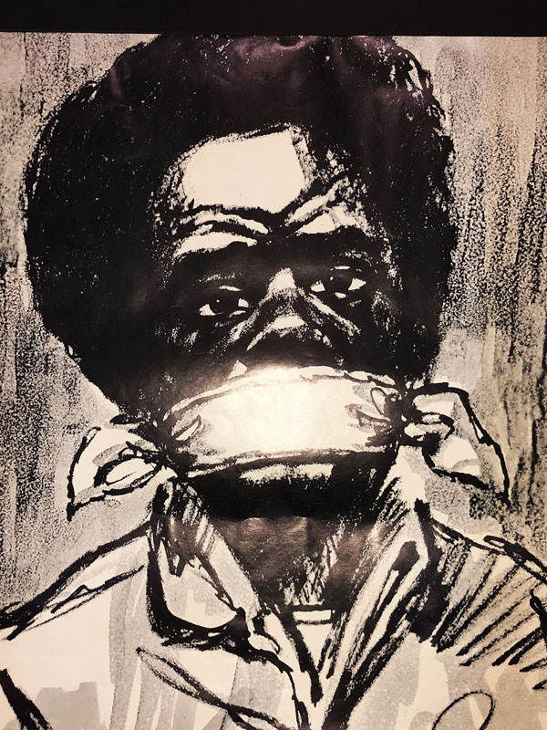 1971 Poster Of Bobby Seale Bound And Gagged Drawing By Floyd Sowell