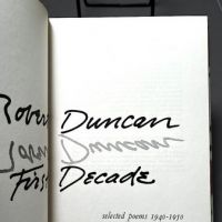 Robert Duncan The First Decade 1968 Fulcrum Hardback with DJ 1st Ed 5.jpg