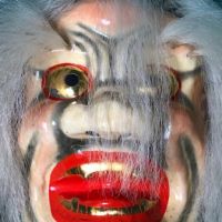 Oni Mask with Real  White Hair for a Theatre or Parade 8.jpg