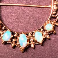 14k Gold Cresent Moon Pin with Opals  3.jpg