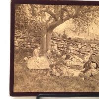 Large Cabinet Card of 3 Couples Having Picnic Beuatiful Clarity and Detail 3.jpg