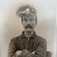 Cabinet Card of Daguerreotype Copy Civil War Era Man with Fur Hat  2.jpg