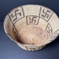 Weaved Basket with Whirly Log Design Akimel O’odham Pima Tribe 3.jpg