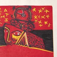Naul Ojeda woodcut signed and numbered The Lovers 1976 15.jpg
