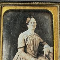 Sixth Plate Daguerrotype Hand Tinted Woman Holding Glasses 2.jpg