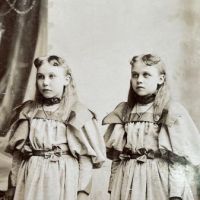 Cabinet Card Lebanon PA by Bishop 2 Identical Dressed Girl 5.jpg