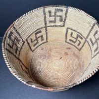 Weaved Basket with Whirly Log Design Akimel O’odham Pima Tribe 8.jpg