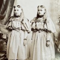 Cabinet Card Lebanon PA by Bishop 2 Identical Dressed Girl 7.jpg