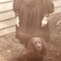 Madsen New York Photographer Young Girl with Her Dog Cabinet Card 2.jpg