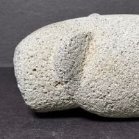 Pre Columbian Jaguar Head From Metate Volcanic Stone 3.jpg
