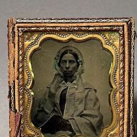 Ambrotype Woman wiht Bonnet Hand Painted 6th Plate 1.jpg