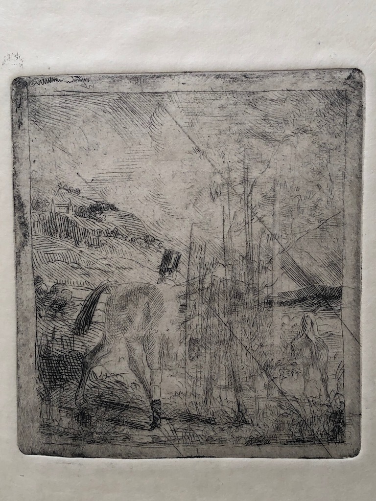 Edgar Degas Etching Restrike from Canceled Plate LE SPORTSMAN MONTANT ...