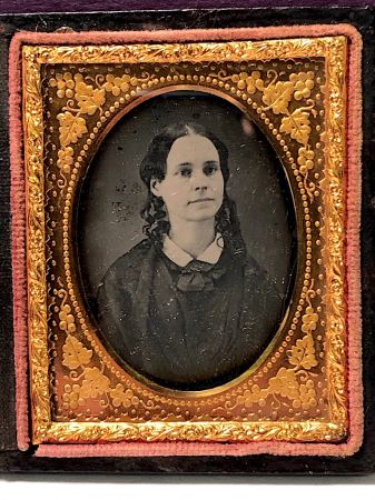 Ninth Plate  Daguerreotype in Case By Tyler and Co. Boston Woman Portrait in Ornate Mat 9.jpg