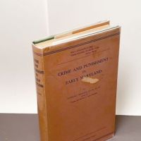 Crime and Punishement in Early Maryland by Raphael Semmes 1938 Hardback with DJ 2.jpg