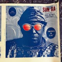 Universe in Blue by Sun Ra and His Blue Universe Arkestra Off Set Litho Front and Back 2.jpg