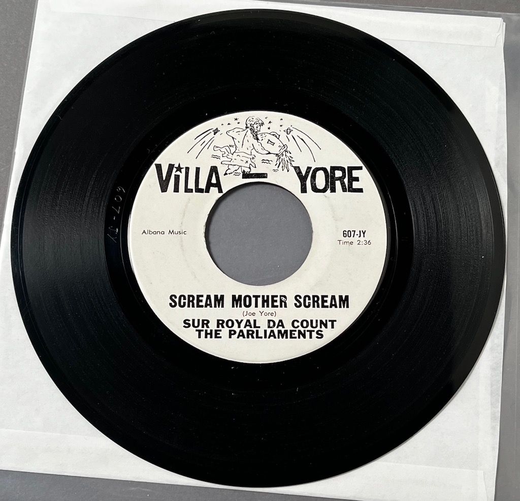 Sur Royal Da Count & The Parliaments Scream Mother Scream B/w Sgt ...