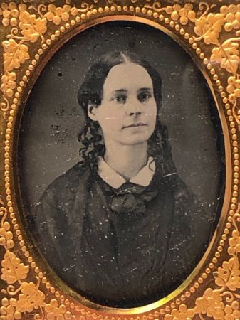 Ninth Plate  Daguerreotype in Case By Tyler and Co. Boston Woman Portrait in Ornate Mat 5.jpg