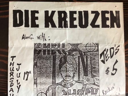 Die Kreuzen flyer with Shell Shock Thursday July 17th 1986 at Jed’s 8.jpg