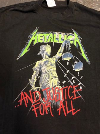 Metallica and Justice For All Tour 1989 Tour Shirt XL Spring Ford Black 2.jpg