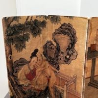 Circa 1940's Japanese Pillow Book Shunga Erotica Folding Book Dark Leather Cover 3.jpg