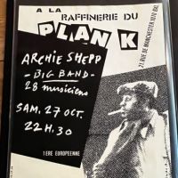 ARchie Shepp Poster A La Rafrinerie du Plan K October 27 1979 1.jpg