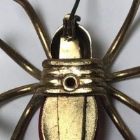 Vintage 1930s 1940s bakelite spider brooch pin