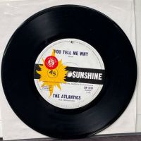 The Atlantics You Tell Me Why on Sunshine Records Sticker Sample Record on label Promo 1.jpg