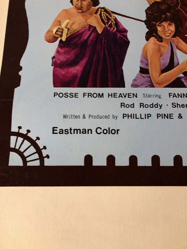 Sexplotation Film Fanne Foxe Posse From Heaven Movie Poster Mounted To Linen Sturgis Antiques