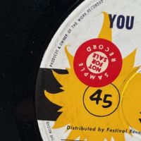 The Atlantics You Tell Me Why on Sunshine Records Sticker Sample Record on label Promo 3.jpg