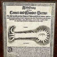 Zur Erinnerung an das Kometenjahr (In memory of the comet year), 1910. Three illustrations of Halley's Comet 6.jpg