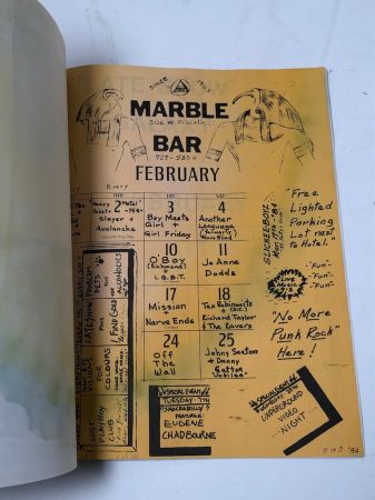 Edie Massey Signed Postcard with Rock Scene Marble Bar Punk Venue Zine 1984 10.jpg
