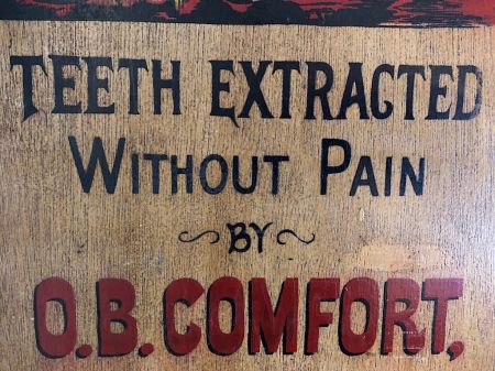 O.B. Comfort Dentist Painted Wooden Sign 7.jpg