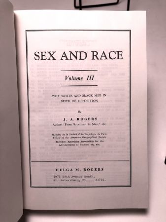 Sex and Race by J. A. Rogers Published By Helga M. Rogers Hardback with Dustjacket 3 Volumes 23.jpg