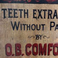 O.B. Comfort Dentist Painted Wooden Sign 7.jpg