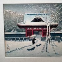 Shiba Park in Snow, Tokyo Hausi 1931 Woodblock 2.jpg