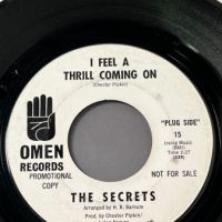  The Secrets I Feel A Thrill Coming On b:w Here I am on Omen Records Promo 2.jpg