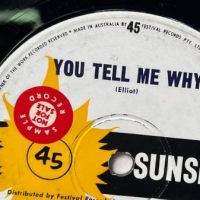 The Atlantics You Tell Me Why on Sunshine Records Sticker Sample Record on label Promo 6.jpg