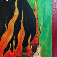 Witch Hunt On Fire Occult Recording Co. Hand Drawn and Colored 5.jpg