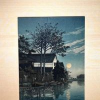 Kawase Hasui Evening at Itako Woodblock 1.jpg