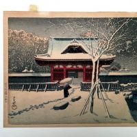 Shiba Park in Snow, Tokyo Hausi 1931 Woodblock 17.jpg