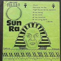 Signed Sun Ra and Arkestra Febuary 3rd 1979 African Heritage Center with Flyer and Stage Plot 19 Signatures 2.jpg