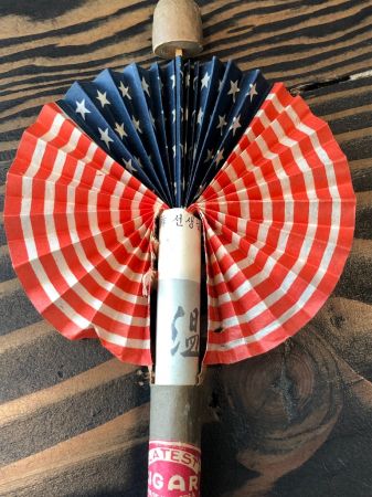 Vintage Latest Cigar Patriotic American Flag Pull Out Fan 7.jpg