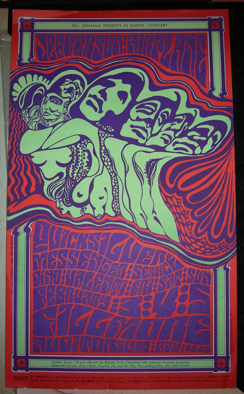 Jefferson Airplane Quicksilver Messenger Service Fillmore Bill Graham ...