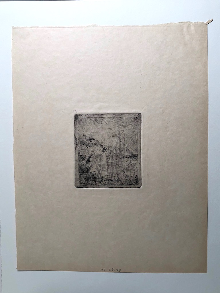 Edgar Degas Etching Restrike From Canceled Plate Le Sportsman Montant 