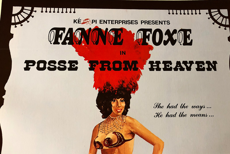 Sexplotation Film Fanne Foxe Posse From Heaven Movie Poster Mounted To Linen Sturgis Antiques