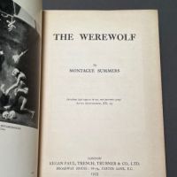 1933 The Werewolf by Montague Summers Published by Kegan Paul, Trench, Turner Hardback 6.jpg