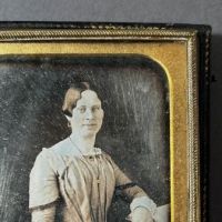 Sixth Plate Daguerrotype Hand Tinted Woman Holding Glasses 3.jpg