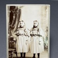 Cabinet Card Lebanon PA by Bishop 2 Identical Dressed Girl 1.jpg